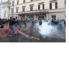 scontri a roma
