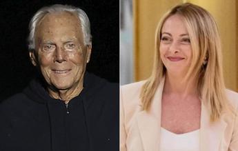 Giorgio Armani: “Meloni donna con elementi robusti”