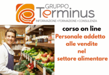 Corso on line “PERSONALE ADDETTO ALLE VENDITE NEL SETTORE ALIMENTARE”